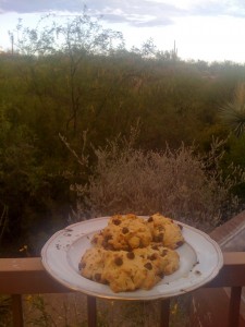 Cookies at sunset in the desert--poetry!