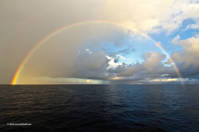 Love this pic by my dad, somewhere in the middle of the Atlantic Ocean..